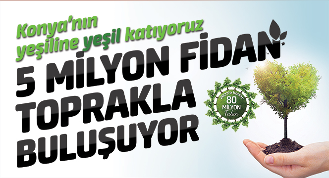 5 Milyon Fidan Toprakla Buluştu