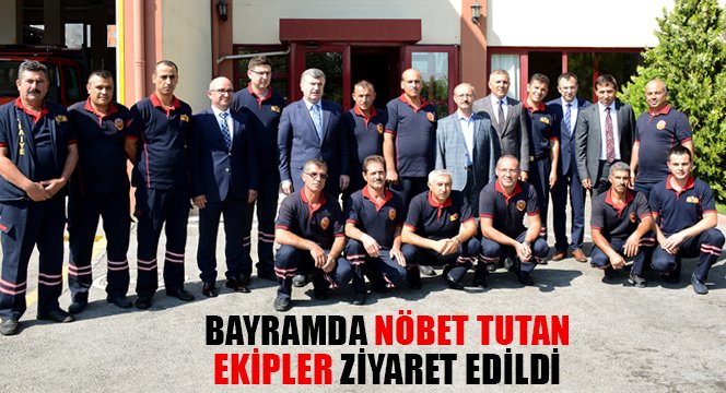 Bayramda Nöbet Tutan Belediye Çalışanlarına Ziyaret