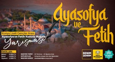 Büyükşehir’den “Ayasofya ve Fetih” Konulu Makale Yarışması