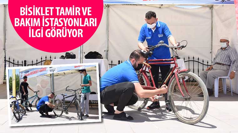 Bisiklet Tamir ve Bakım İstasyonları İlgi Görüyor